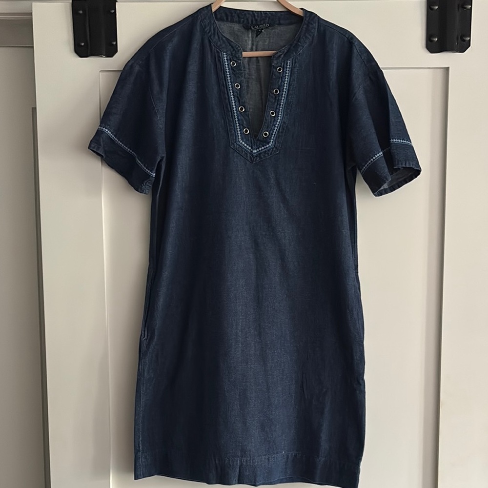 Ralph Lauren Blue Denim Dress